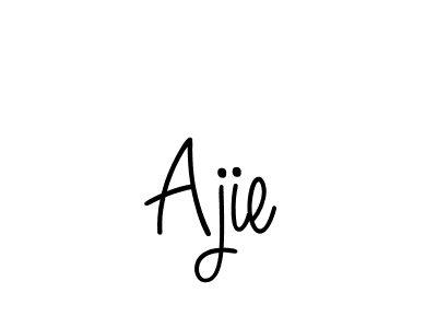 How to make Ajie name signature. Use Angelique-Rose-font-FFP style for creating short signs online. This is the latest handwritten sign. Ajie signature style 5 images and pictures png