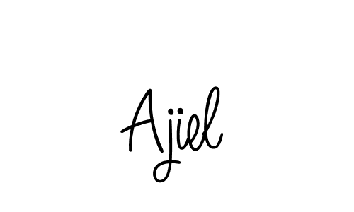 How to make Ajiel signature? Angelique-Rose-font-FFP is a professional autograph style. Create handwritten signature for Ajiel name. Ajiel signature style 5 images and pictures png