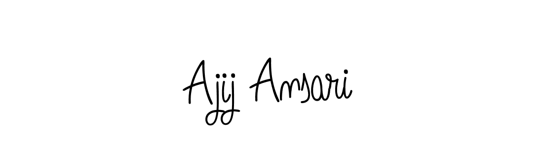 Ajij Ansari stylish signature style. Best Handwritten Sign (Angelique-Rose-font-FFP) for my name. Handwritten Signature Collection Ideas for my name Ajij Ansari. Ajij Ansari signature style 5 images and pictures png
