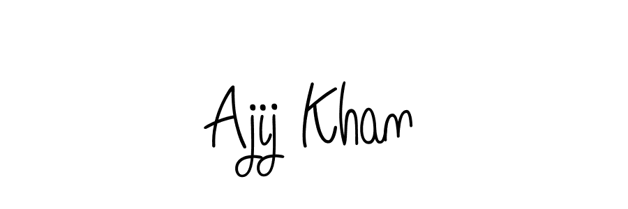 Also we have Ajij Khan name is the best signature style. Create professional handwritten signature collection using Angelique-Rose-font-FFP autograph style. Ajij Khan signature style 5 images and pictures png