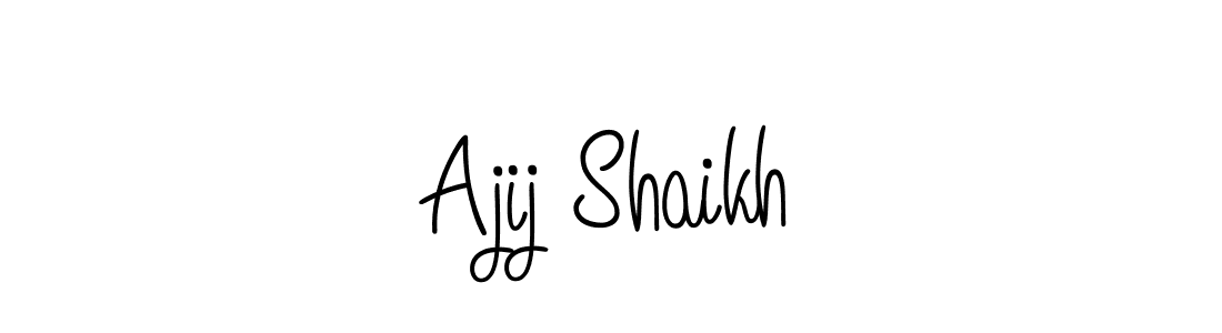 Angelique-Rose-font-FFP is a professional signature style that is perfect for those who want to add a touch of class to their signature. It is also a great choice for those who want to make their signature more unique. Get Ajij Shaikh name to fancy signature for free. Ajij Shaikh signature style 5 images and pictures png
