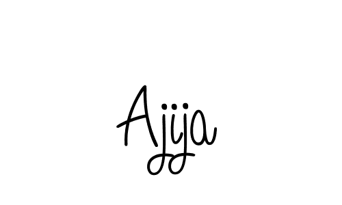 Use a signature maker to create a handwritten signature online. With this signature software, you can design (Angelique-Rose-font-FFP) your own signature for name Ajija. Ajija signature style 5 images and pictures png