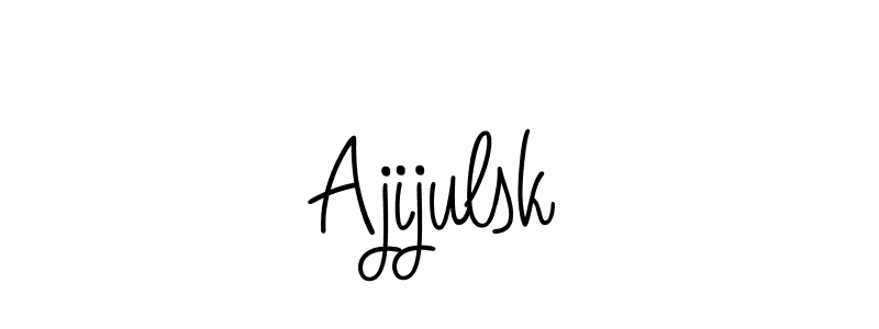 Angelique-Rose-font-FFP is a professional signature style that is perfect for those who want to add a touch of class to their signature. It is also a great choice for those who want to make their signature more unique. Get Ajijulsk name to fancy signature for free. Ajijulsk signature style 5 images and pictures png