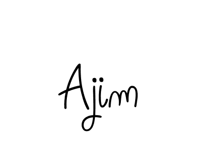 Make a beautiful signature design for name Ajim. With this signature (Angelique-Rose-font-FFP) style, you can create a handwritten signature for free. Ajim signature style 5 images and pictures png