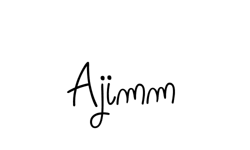 Make a beautiful signature design for name Ajimm. With this signature (Angelique-Rose-font-FFP) style, you can create a handwritten signature for free. Ajimm signature style 5 images and pictures png