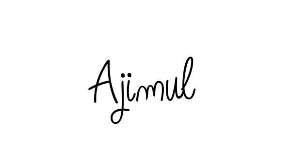 Also we have Ajimul name is the best signature style. Create professional handwritten signature collection using Angelique-Rose-font-FFP autograph style. Ajimul signature style 5 images and pictures png