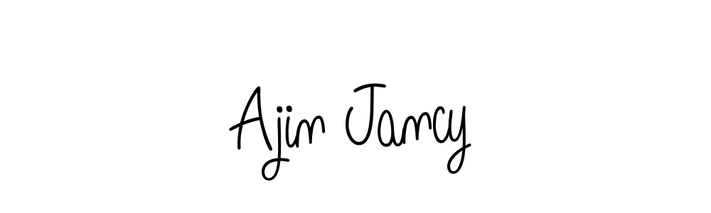 The best way (Angelique-Rose-font-FFP) to make a short signature is to pick only two or three words in your name. The name Ajin Jancy include a total of six letters. For converting this name. Ajin Jancy signature style 5 images and pictures png