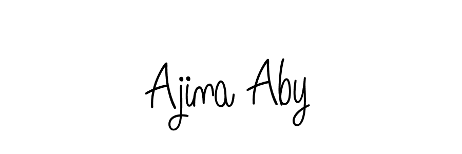 Here are the top 10 professional signature styles for the name Ajina Aby. These are the best autograph styles you can use for your name. Ajina Aby signature style 5 images and pictures png