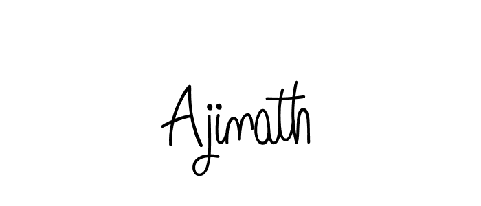 How to make Ajinath name signature. Use Angelique-Rose-font-FFP style for creating short signs online. This is the latest handwritten sign. Ajinath signature style 5 images and pictures png