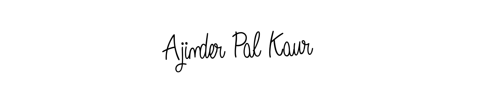 Use a signature maker to create a handwritten signature online. With this signature software, you can design (Angelique-Rose-font-FFP) your own signature for name Ajinder Pal Kaur . Ajinder Pal Kaur  signature style 5 images and pictures png