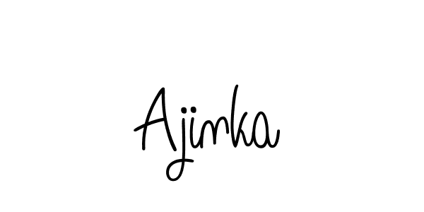 How to make Ajinka signature? Angelique-Rose-font-FFP is a professional autograph style. Create handwritten signature for Ajinka name. Ajinka signature style 5 images and pictures png