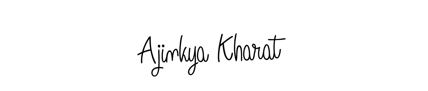 Make a beautiful signature design for name Ajinkya Kharat. With this signature (Angelique-Rose-font-FFP) style, you can create a handwritten signature for free. Ajinkya Kharat signature style 5 images and pictures png