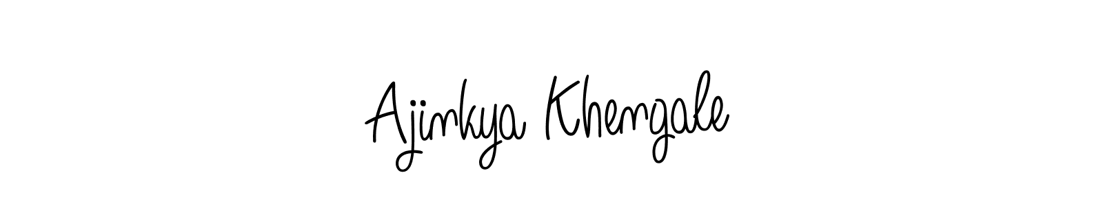 Create a beautiful signature design for name Ajinkya Khengale. With this signature (Angelique-Rose-font-FFP) fonts, you can make a handwritten signature for free. Ajinkya Khengale signature style 5 images and pictures png