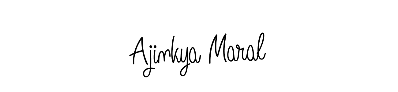 Similarly Angelique-Rose-font-FFP is the best handwritten signature design. Signature creator online .You can use it as an online autograph creator for name Ajinkya Maral. Ajinkya Maral signature style 5 images and pictures png