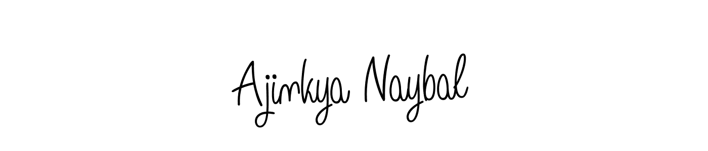 Create a beautiful signature design for name Ajinkya Naybal. With this signature (Angelique-Rose-font-FFP) fonts, you can make a handwritten signature for free. Ajinkya Naybal signature style 5 images and pictures png