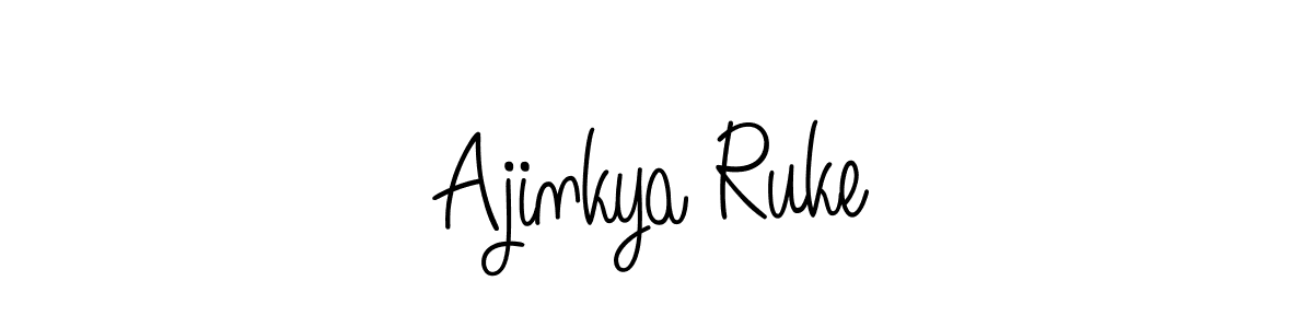 Ajinkya Ruke stylish signature style. Best Handwritten Sign (Angelique-Rose-font-FFP) for my name. Handwritten Signature Collection Ideas for my name Ajinkya Ruke. Ajinkya Ruke signature style 5 images and pictures png