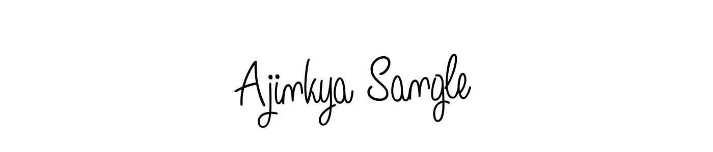 Make a beautiful signature design for name Ajinkya Sangle. With this signature (Angelique-Rose-font-FFP) style, you can create a handwritten signature for free. Ajinkya Sangle signature style 5 images and pictures png