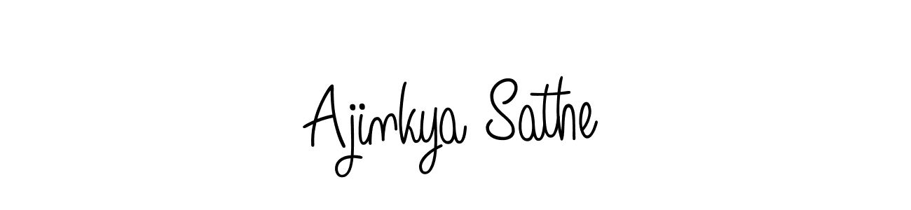 You should practise on your own different ways (Angelique-Rose-font-FFP) to write your name (Ajinkya Sathe) in signature. don't let someone else do it for you. Ajinkya Sathe signature style 5 images and pictures png