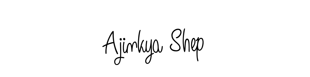 Design your own signature with our free online signature maker. With this signature software, you can create a handwritten (Angelique-Rose-font-FFP) signature for name Ajinkya Shep. Ajinkya Shep signature style 5 images and pictures png