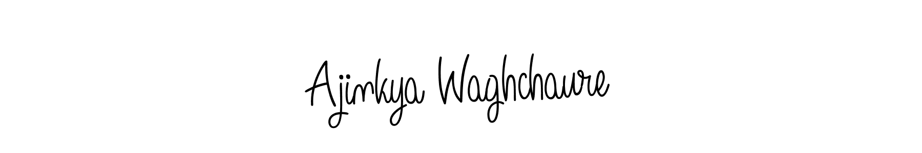 Make a beautiful signature design for name Ajinkya Waghchaure. With this signature (Angelique-Rose-font-FFP) style, you can create a handwritten signature for free. Ajinkya Waghchaure signature style 5 images and pictures png