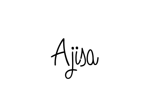 Ajisa stylish signature style. Best Handwritten Sign (Angelique-Rose-font-FFP) for my name. Handwritten Signature Collection Ideas for my name Ajisa. Ajisa signature style 5 images and pictures png