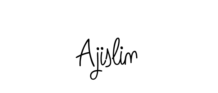 Make a beautiful signature design for name Ajislin. Use this online signature maker to create a handwritten signature for free. Ajislin signature style 5 images and pictures png