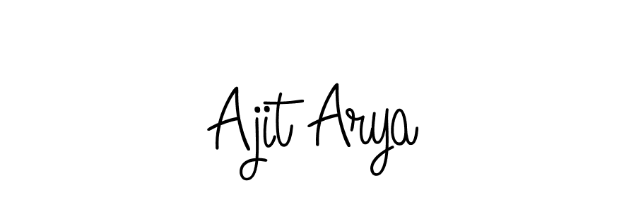 How to make Ajit Arya signature? Angelique-Rose-font-FFP is a professional autograph style. Create handwritten signature for Ajit Arya name. Ajit Arya signature style 5 images and pictures png