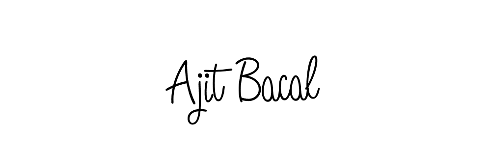 Create a beautiful signature design for name Ajit Bacal. With this signature (Angelique-Rose-font-FFP) fonts, you can make a handwritten signature for free. Ajit Bacal signature style 5 images and pictures png