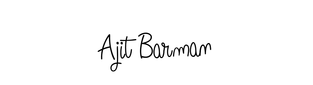 You should practise on your own different ways (Angelique-Rose-font-FFP) to write your name (Ajit Barman) in signature. don't let someone else do it for you. Ajit Barman signature style 5 images and pictures png