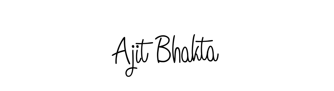 Create a beautiful signature design for name Ajit Bhakta. With this signature (Angelique-Rose-font-FFP) fonts, you can make a handwritten signature for free. Ajit Bhakta signature style 5 images and pictures png