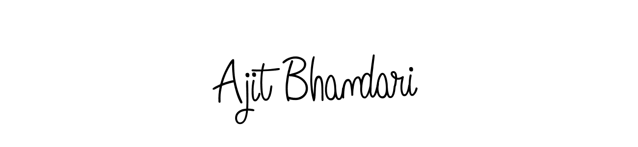 Make a short Ajit Bhandari signature style. Manage your documents anywhere anytime using Angelique-Rose-font-FFP. Create and add eSignatures, submit forms, share and send files easily. Ajit Bhandari signature style 5 images and pictures png