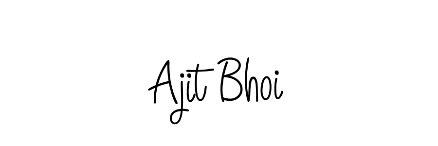 Design your own signature with our free online signature maker. With this signature software, you can create a handwritten (Angelique-Rose-font-FFP) signature for name Ajit Bhoi. Ajit Bhoi signature style 5 images and pictures png