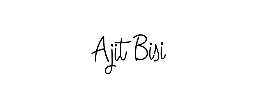 Also we have Ajit Bisi name is the best signature style. Create professional handwritten signature collection using Angelique-Rose-font-FFP autograph style. Ajit Bisi signature style 5 images and pictures png