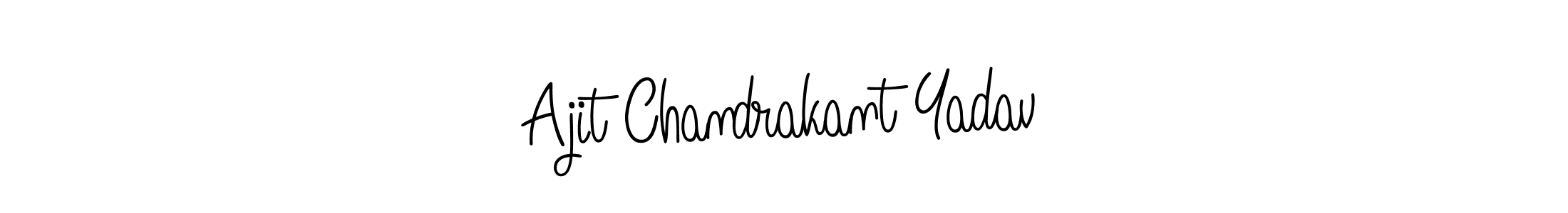 The best way (Angelique-Rose-font-FFP) to make a short signature is to pick only two or three words in your name. The name Ajit Chandrakant Yadav include a total of six letters. For converting this name. Ajit Chandrakant Yadav signature style 5 images and pictures png