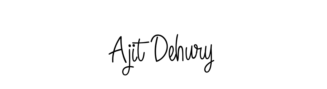 How to make Ajit Dehury name signature. Use Angelique-Rose-font-FFP style for creating short signs online. This is the latest handwritten sign. Ajit Dehury signature style 5 images and pictures png