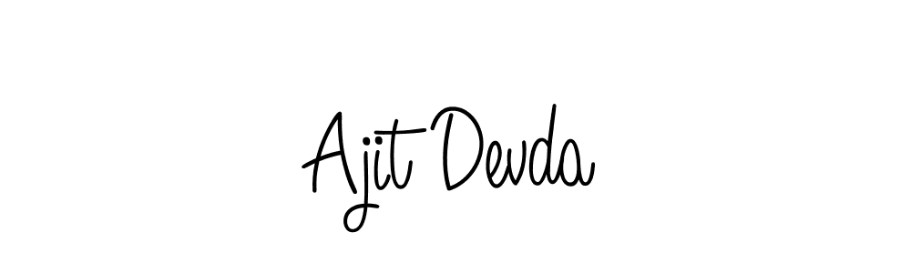 Ajit Devda stylish signature style. Best Handwritten Sign (Angelique-Rose-font-FFP) for my name. Handwritten Signature Collection Ideas for my name Ajit Devda. Ajit Devda signature style 5 images and pictures png