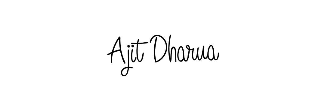 Make a beautiful signature design for name Ajit Dharua. With this signature (Angelique-Rose-font-FFP) style, you can create a handwritten signature for free. Ajit Dharua signature style 5 images and pictures png