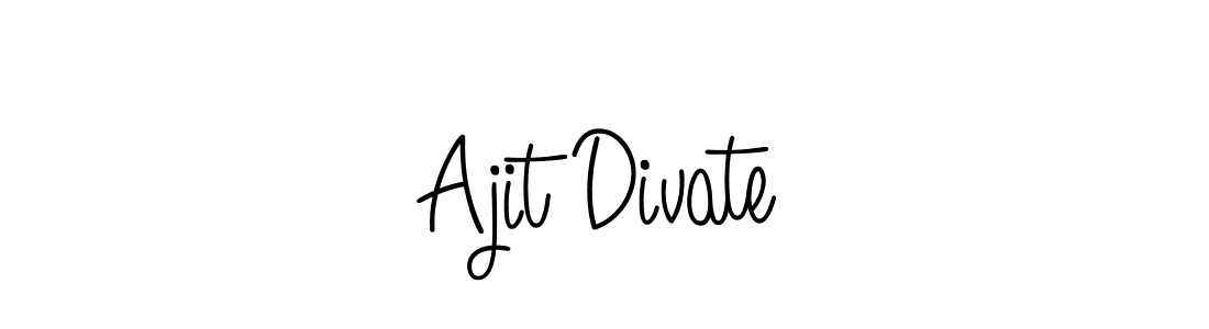 Design your own signature with our free online signature maker. With this signature software, you can create a handwritten (Angelique-Rose-font-FFP) signature for name Ajit Divate. Ajit Divate signature style 5 images and pictures png