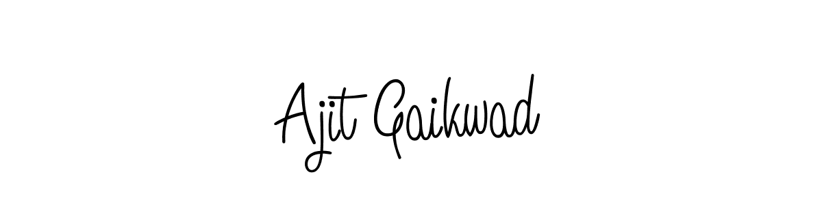 You should practise on your own different ways (Angelique-Rose-font-FFP) to write your name (Ajit Gaikwad) in signature. don't let someone else do it for you. Ajit Gaikwad signature style 5 images and pictures png