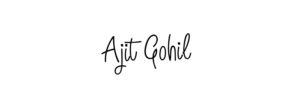 Angelique-Rose-font-FFP is a professional signature style that is perfect for those who want to add a touch of class to their signature. It is also a great choice for those who want to make their signature more unique. Get Ajit Gohil name to fancy signature for free. Ajit Gohil signature style 5 images and pictures png