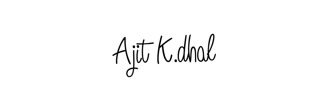 Create a beautiful signature design for name Ajit K.dhal. With this signature (Angelique-Rose-font-FFP) fonts, you can make a handwritten signature for free. Ajit K.dhal signature style 5 images and pictures png