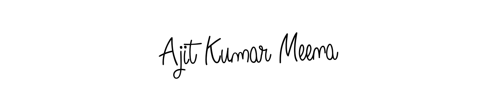 if you are searching for the best signature style for your name Ajit Kumar Meena. so please give up your signature search. here we have designed multiple signature styles  using Angelique-Rose-font-FFP. Ajit Kumar Meena signature style 5 images and pictures png