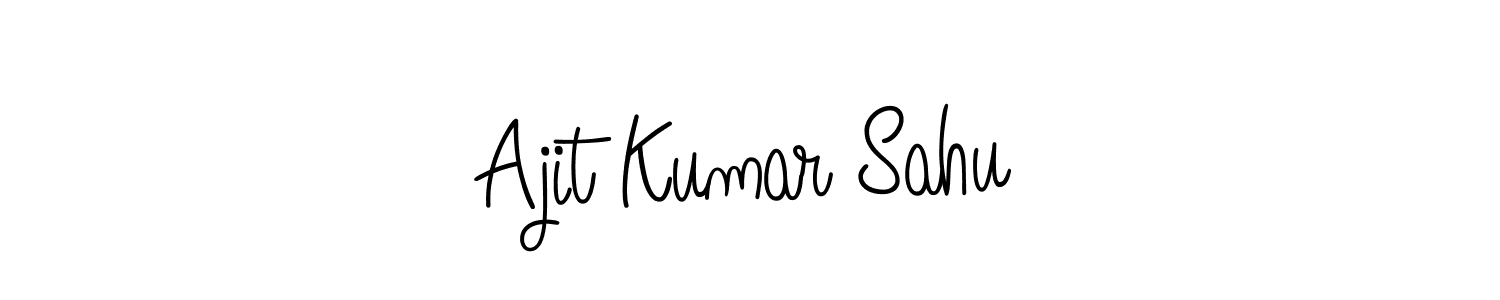 Ajit Kumar Sahu stylish signature style. Best Handwritten Sign (Angelique-Rose-font-FFP) for my name. Handwritten Signature Collection Ideas for my name Ajit Kumar Sahu. Ajit Kumar Sahu signature style 5 images and pictures png