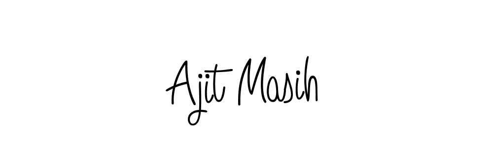 Also we have Ajit Masih name is the best signature style. Create professional handwritten signature collection using Angelique-Rose-font-FFP autograph style. Ajit Masih signature style 5 images and pictures png
