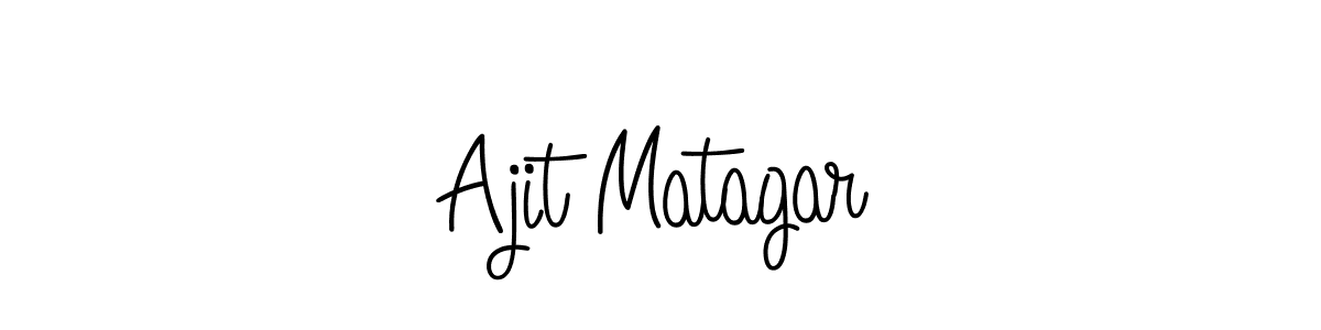 Create a beautiful signature design for name Ajit Matagar. With this signature (Angelique-Rose-font-FFP) fonts, you can make a handwritten signature for free. Ajit Matagar signature style 5 images and pictures png