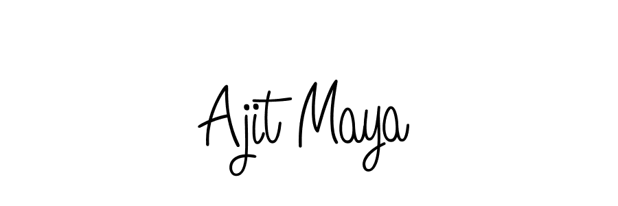 Also You can easily find your signature by using the search form. We will create Ajit Maya name handwritten signature images for you free of cost using Angelique-Rose-font-FFP sign style. Ajit Maya signature style 5 images and pictures png