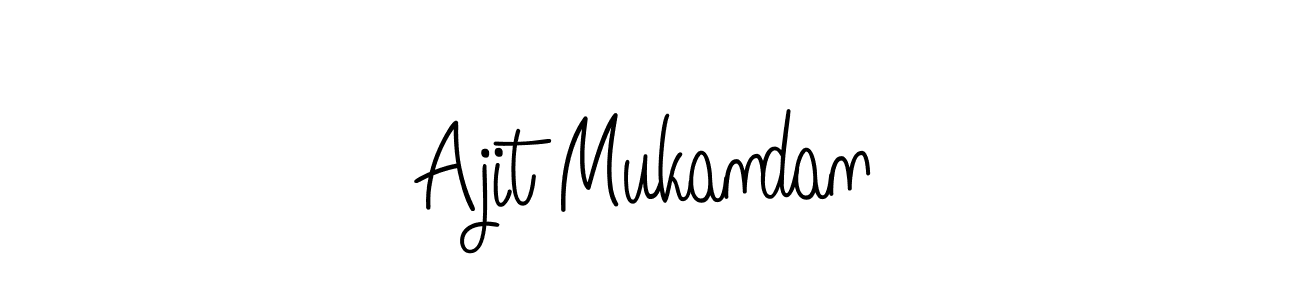 Design your own signature with our free online signature maker. With this signature software, you can create a handwritten (Angelique-Rose-font-FFP) signature for name Ajit Mukandan. Ajit Mukandan signature style 5 images and pictures png