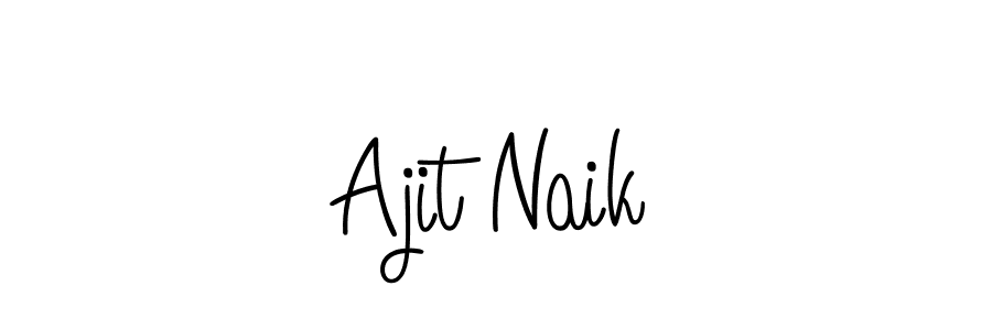 You should practise on your own different ways (Angelique-Rose-font-FFP) to write your name (Ajit Naik) in signature. don't let someone else do it for you. Ajit Naik signature style 5 images and pictures png