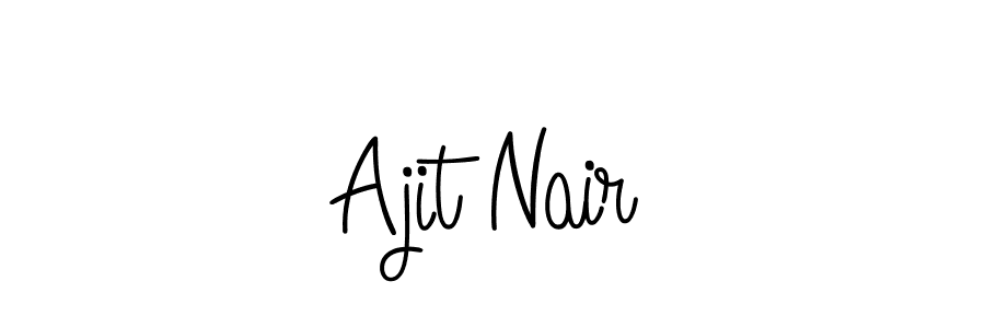 This is the best signature style for the Ajit Nair name. Also you like these signature font (Angelique-Rose-font-FFP). Mix name signature. Ajit Nair signature style 5 images and pictures png