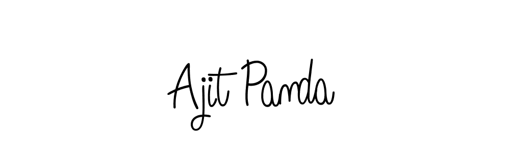 How to make Ajit Panda name signature. Use Angelique-Rose-font-FFP style for creating short signs online. This is the latest handwritten sign. Ajit Panda signature style 5 images and pictures png